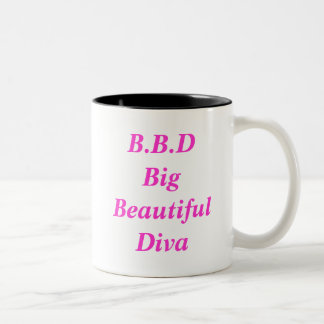 B.B.D Big Beautiful Diva Two-Tone Coffee Mug