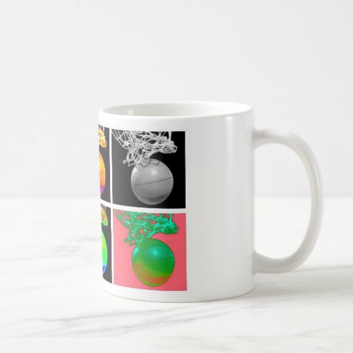 B_Ball Basketball Hoops Pop Art Coffee Mug