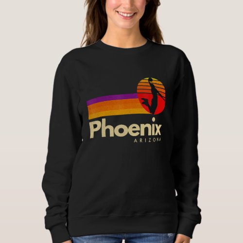 B_Ball City Arizona Vintage Retro Phoenix Basketba Sweatshirt