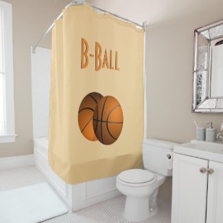 B-Ball Sport Shower Curtain