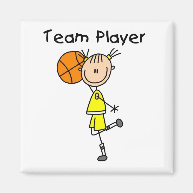 B-Ball Team Player Tshirts and Gifts Magnet (Front)