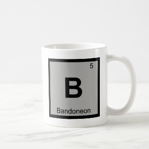 B - Bandoneon Music Chemistry Periodic Table Coffee Mug