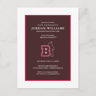 B & Bear Announcement Postcard