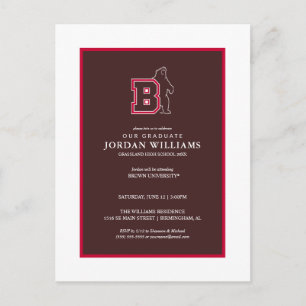 B & Bear Announcement Postcard