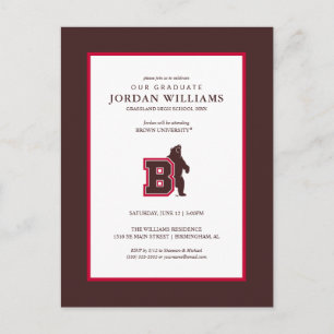 B & Bear Announcement Postcard