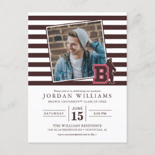 B & Bear Announcement Postcard