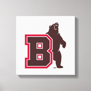 B & Bear Canvas Print