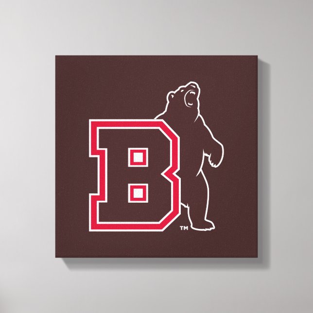 B & Bear Canvas Print (Front)