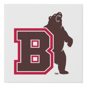 B & Bear Faux Canvas Print