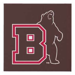 B & Bear Faux Canvas Print