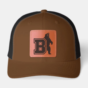 B & Bear Leather Patch Hat