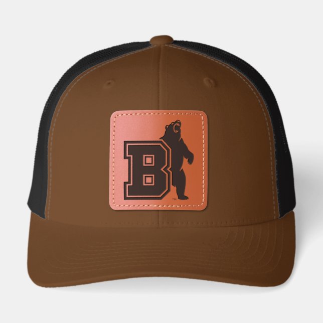 B & Bear Leather Patch Hat (Front)