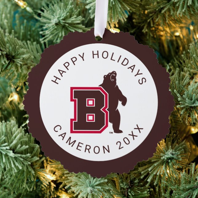 B & Bear Ornament Card (Insitu (Tree))