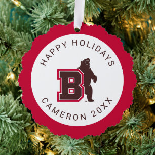 B & Bear Ornament Card