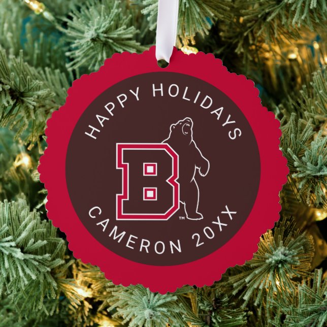 B & Bear Ornament Card (Insitu (Tree))