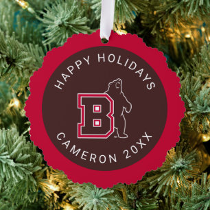 B & Bear Ornament Card