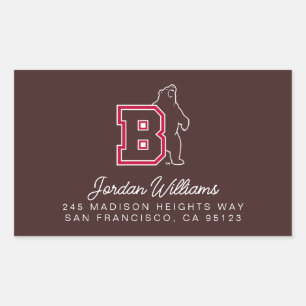 B & Bear Rectangular Sticker