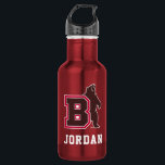 B & Bear Stainless Steel Water Bottle<br><div class="desc">Check out these Brown University designs! Get all the latest Brown Bear gear here. All of these Zazzle products are customizable with your class year,  name,  and club. These products make perfect gifts for the Brown University student,  alumni,  family,  friend,  or fan in your life.</div>