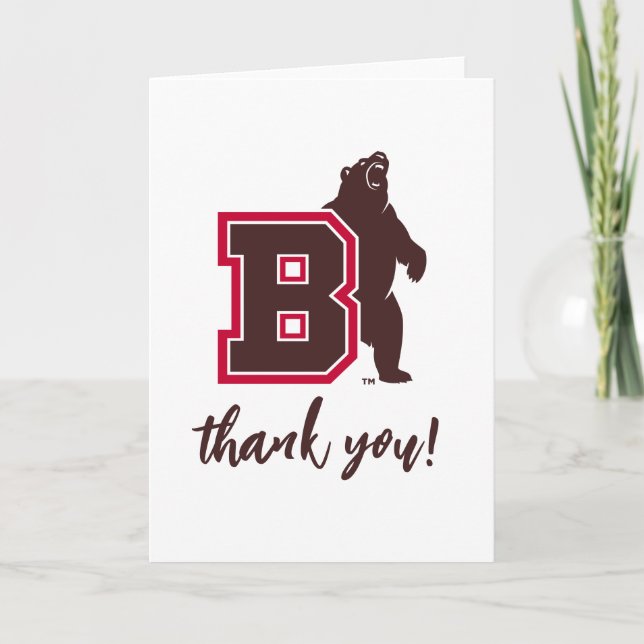 B & Bear Thank You Card (Front)