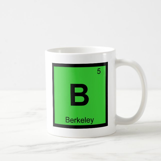 B - Berkeley California Chemistry Periodic Table Coffee Mug (Right)