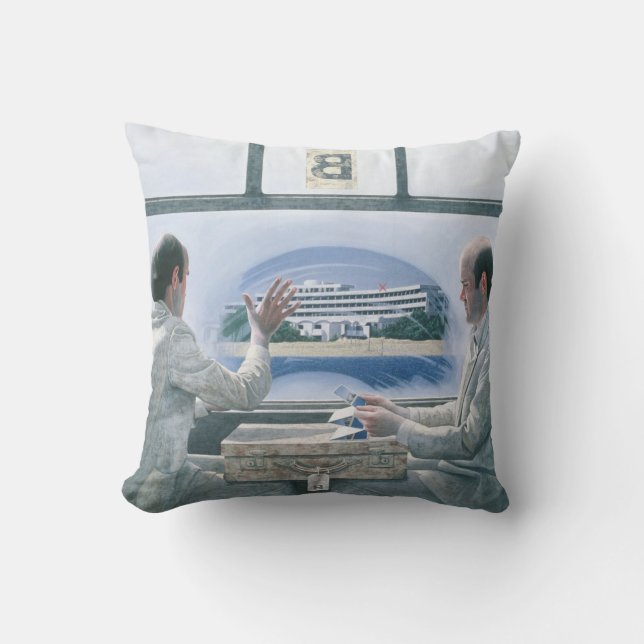 B Block 1978 Throw Pillow (Front)