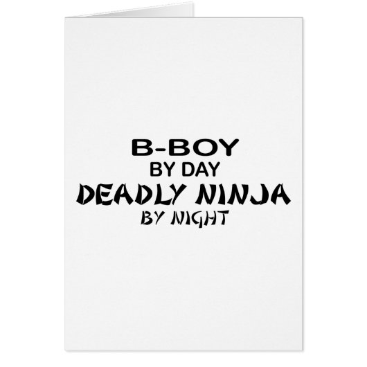 B-Boy Deadly Ninja by Night Cards (Front)