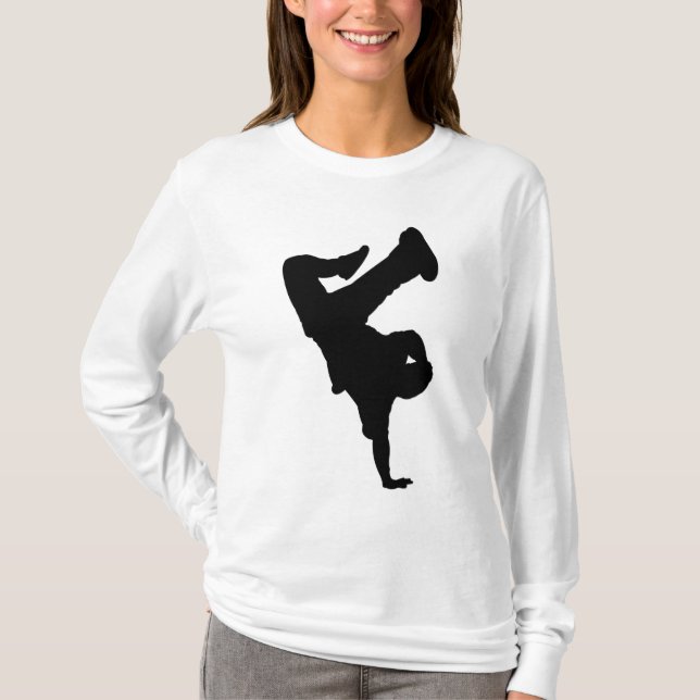 B-Boy Women's Hoodie T-Shirt (Front)