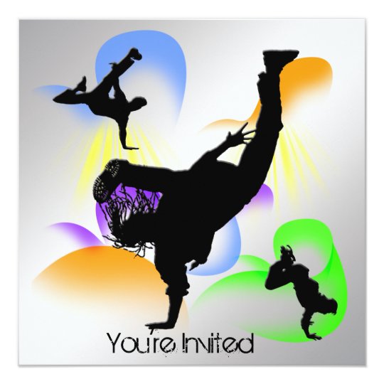 B-Boying Party Invitation | Zazzle.com