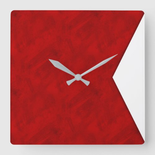 B Bravo Watercolor Nautical Signal Maritime Flag Square Wall Clock