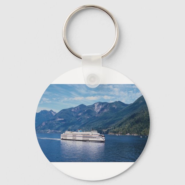 B.C. ferry from Vancouver to Nanaimo on Vancouver Keychain (Front)
