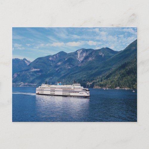 BC ferry from Vancouver to Nanaimo on Vancouver Postcard