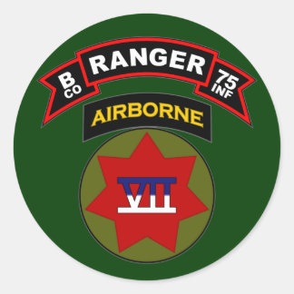 B Co, 75th Infantry Regiment - Rangers, Germany Classic Round Sticker