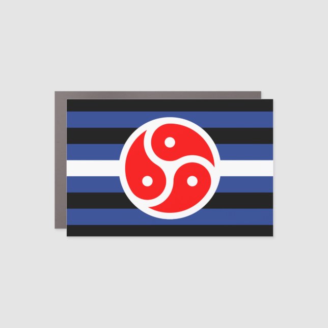 B/D/S/M Pride House Flag Car Magnet (Front)