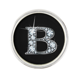 B "Diamond Bling" Lapel Pin