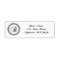 B Dot Circle Mongram Address Label (Black / Gray)