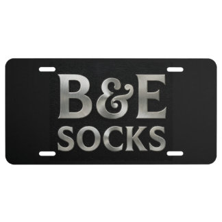 B&E Socks 0047920 License Plate