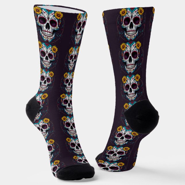B&E Socks Bold and Elaborate Design 001901 (Angled)