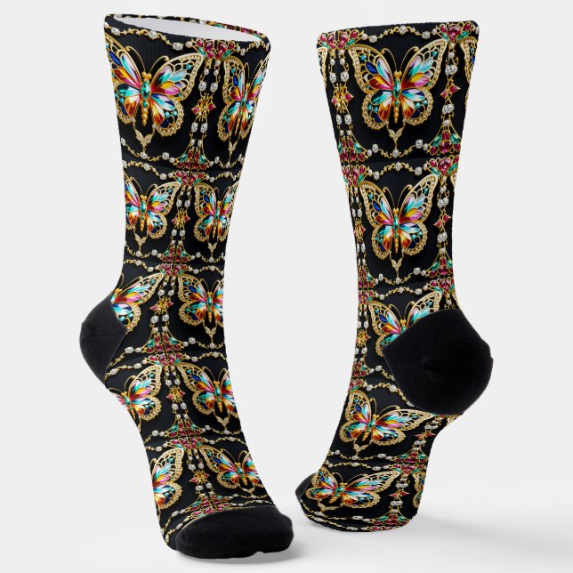 B&E Socks Bold and Elaborate Design 002131 (Angled)