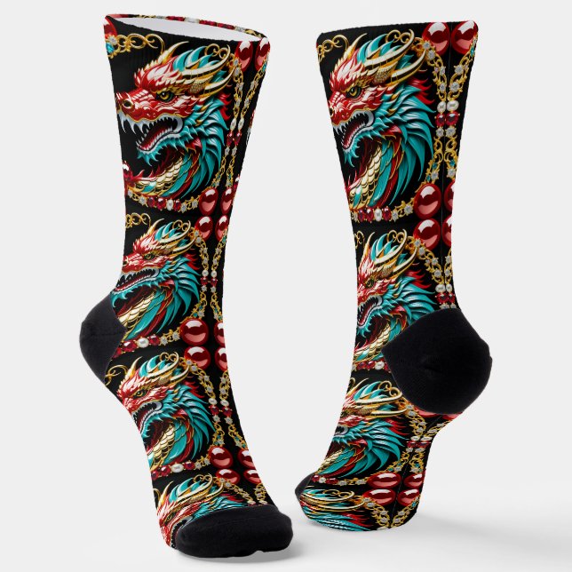 B&E Socks Bold and Elaborate Design 002217 (Angled)