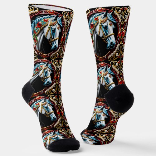 B&E Socks Bold and Elaborate Design 002223