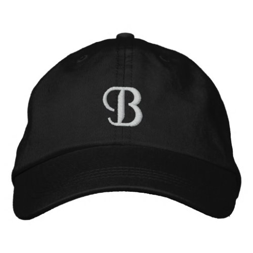 B EMBROIDERED BASEBALL CAP