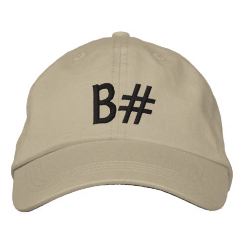 B EMBROIDERED BASEBALL HAT