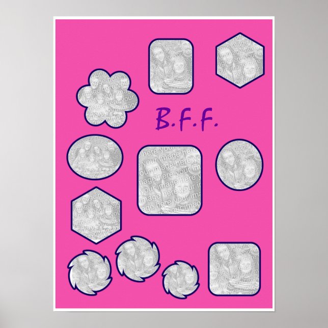 B.F.F. Picture Collage Poster (Front)