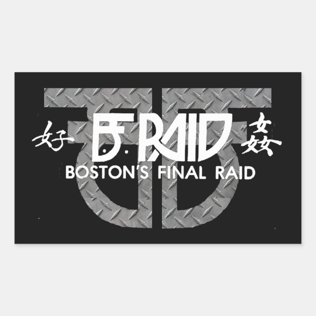 B.F. Raid (Boston's Final Raid) Stickers (Front)