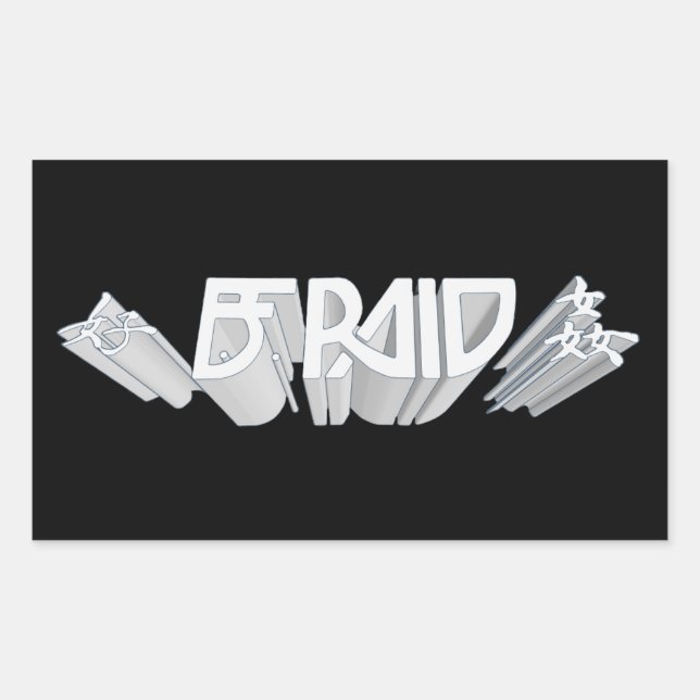B.F. Raid set of 4 stickers  (Front)