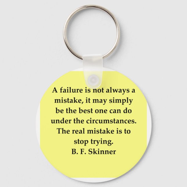 b f skinner quote keychain (Front)