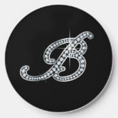 B Faux-"Diamond Bling" Wireless Charger (Front)