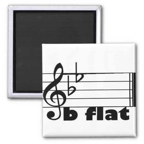 B Flat Music Magnet
