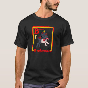 B for Baphomet Satanic Cute Devil Retro Vintage Sa T-Shirt