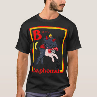 B for Baphomet Satanic Cute Devil Retro Vintage Sa T-Shirt